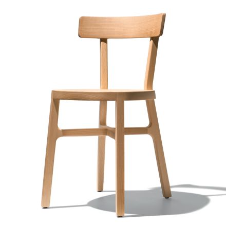 Chair for Kitchen or Dining Room in Solid Beech Made in Italy - Cima Viadurini