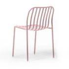 Stackable Metal Chair for Outdoor Made in Italy 2 Pieces - Simply Viadurini
