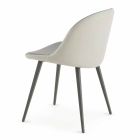 Dining Room Chair with Ecoleather Seat Made in Italy, 2 Pieces - Nobelio Viadurini