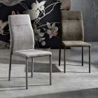 Design dining room chair in fabric made in Italy, Luigina Viadurini
