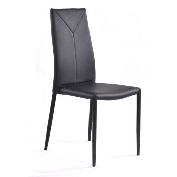 4 Piece Synthetic Leather Stackable Dining Room Chair - Siberia