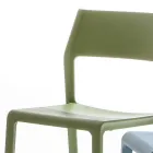 Stackable Dining Room Chair in Colored Polypropylene, 4 Pieces - Abelia Viadurini