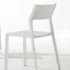 Stackable Dining Room Chair in Colored Polypropylene, 4 Pieces - Abelia Viadurini