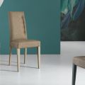 Dining Room Chair in Nuvolata Ecoleather Made in Italy 2 Pieces - Marta