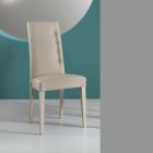 Dining Room Chair in Nuvolata Ecoleather Made in Italy 2 Pieces - Marta Viadurini