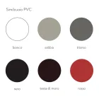 Metal Dining Room Chair Covered in Imitation Leather, 4 Pieces - Nadia Viadurini