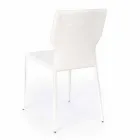 Metal Dining Room Chair Upholstered in Leatherette, 4 Pieces - Titty Viadurini