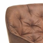Dining Room Chair in Aged Effect Leather 2 Pieces - Garbina Viadurini