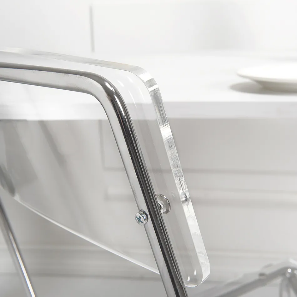 Plexiglass Dining Room Chair Made in Italy 2 Pieces - Charlotte Viadurini