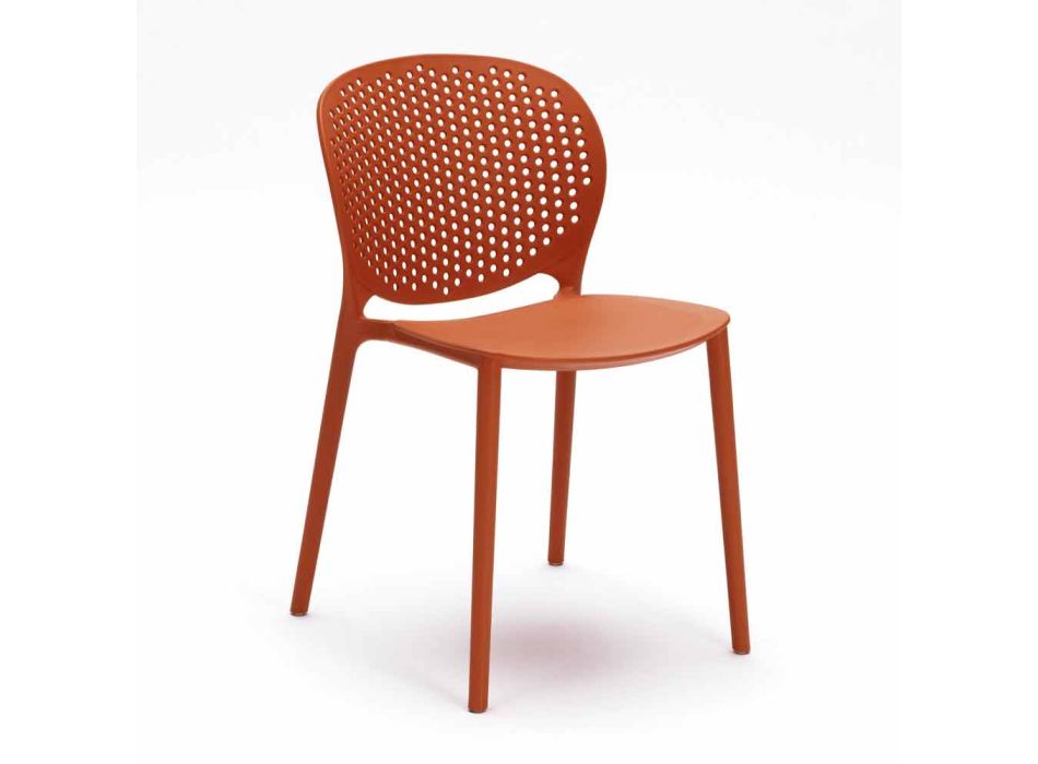 Modern design polypropylene dining chair Blake, 4 pieces Viadurini