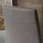 Modern fabric dining room chair made in Italy, Porzia Viadurini