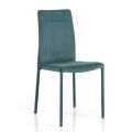 Modern fabric dining room chair made in Italy, Porzia