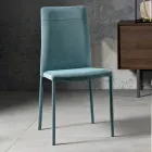 Modern fabric dining room chair made in Italy, Porzia Viadurini