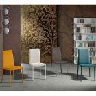 Modern fabric dining room chair made in Italy, Porzia Viadurini