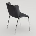Dining Room Chair Covered in Ecoleather Made in Italy - Giulia Viadurini