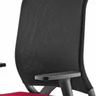 Swivel Ergonomic Design Office Chair with Armrests and Wheels - Meliva Viadurini