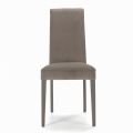 Upholstered Chair with Beech Wood Legs Made in Italy - Taranto