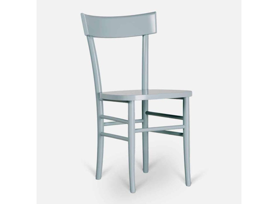 Chair with beech wood modern design Stella, 4 pieces