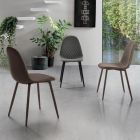 Dining Room Chair with Seat and Legs in Ecoleather 4 pieces - Vincent Viadurini