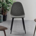 Dining Room Chair with Seat and Legs in Ecoleather 4 pieces - Vincent Viadurini