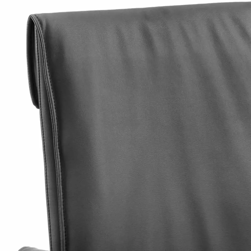 Design dining room chair in eco-leather Bessie XL, made in Italy Viadurini