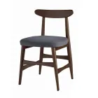 Upholstered Dining Room Chair in Solid Wood Made in Italy - Salicornia Viadurini