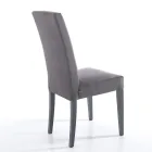 Dining Room Chair in Microfiber and Wood Made in Italy 2 Pieces - Simonella Viadurini