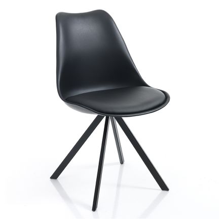 Dining Room Chair in Synthetic Leather and Polypropylene 4 Pieces - Shakira Viadurini