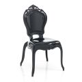 Dining Room Chair in Polycarbonate with Glossy Finish 4 Pieces - Reginetta