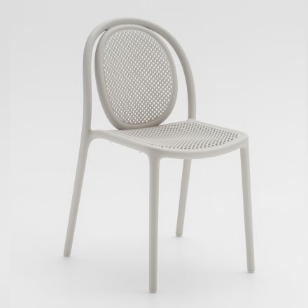 Dining Room Chair in Polypropylene Made in Italy, 4 Pieces - Sandrina Viadurini