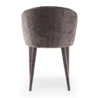 Dining Room Chair Upholstered in Fabric Made in Italy 4 Pieces - Tagata Viadurini