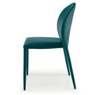 Dining Room Chair Upholstered in Velvet Made in Italy 4 Pieces - Victory Viadurini