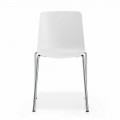 Made in Italy Metal and Polypropylene Dining Room Chair, 4 Pieces - Carlita