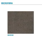 Metal Living Room Chair and Microfiber Seat Made in Italy, 2 Pieces - Fabiola Viadurini