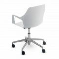 Office Chair in Aluminum and Polypropylene Made in Italy, 2 Pieces - Charis