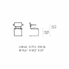 Office Chair in Leather with Structure in Chromed Steel Made in Italy - Octant Viadurini