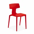 Outdoor Stackable Polypropylene Chairs Made in Italy, 4 Pieces - Claribel Viadurini