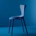 Stackable Design Garden Chairs in Polypropylene 4 Pieces - Love by Vondom Viadurini