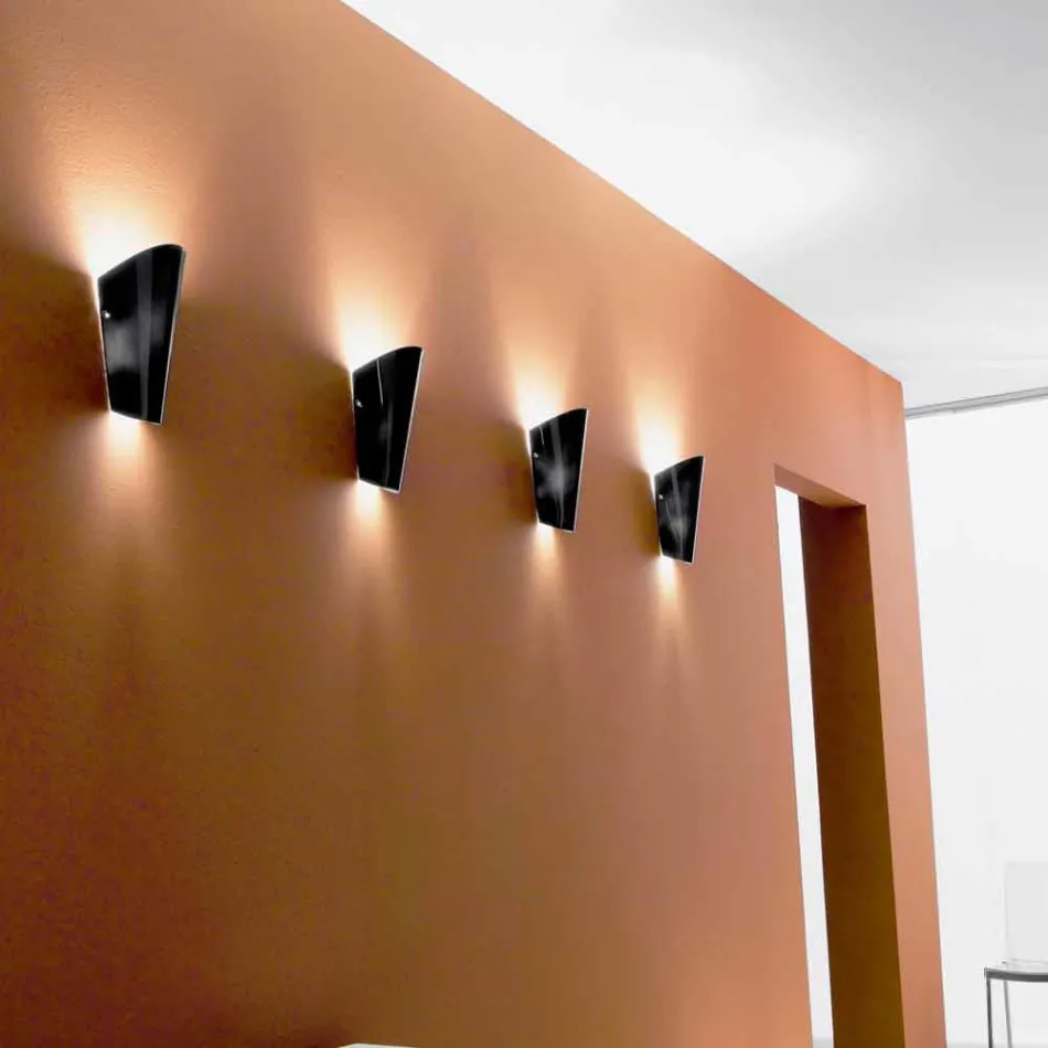 Selene Bloom handmade glass wall light in Italy 12x11 H 28 cm Viadurini