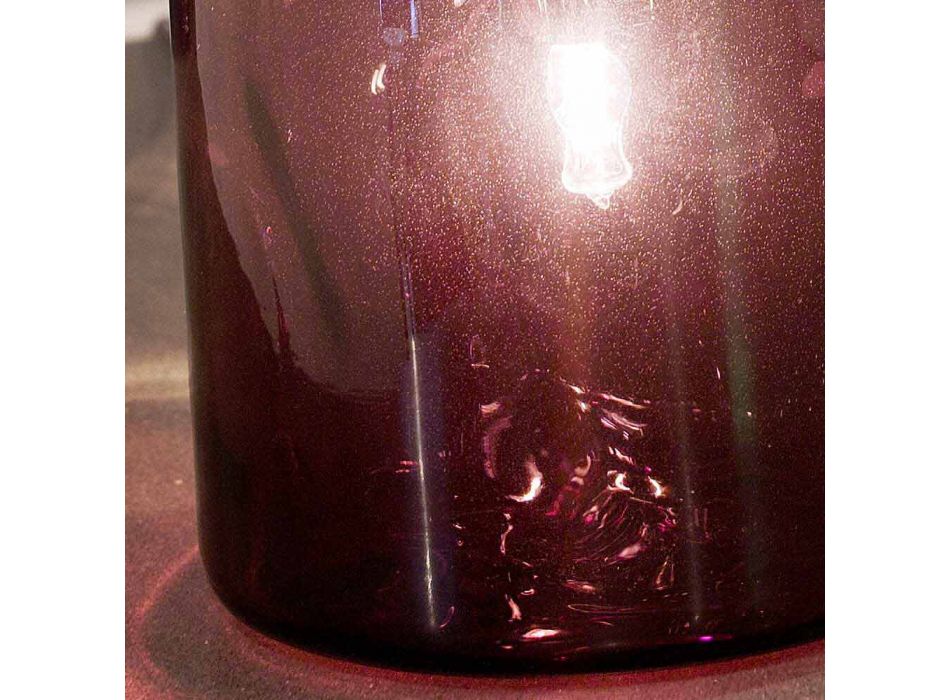 Selene Bossa Nova table lamp Ø11 H16cm, blown glass amethyst Viadurini