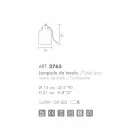 Selene Bossa Nova table lamp Ø15 H 21cm in blown amber glass Viadurini