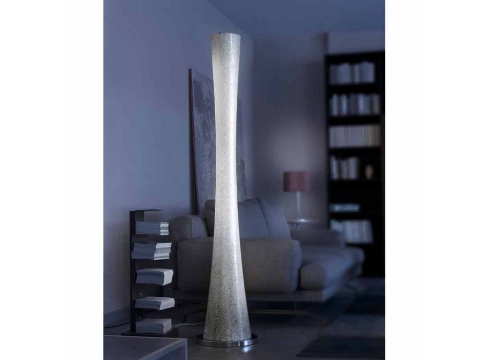 Selene Hourglass blown glass floor lamp Ø36 H175cm Viadurini