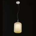 Selene Domino pendant lamp, made of blown glass Ø21 H 27/140 cm