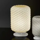 Selene Domino table lamp Ø21 H30cm, blown glass made in Italy Viadurini
