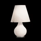 Selene Forever white blown glass table lamp Ø34 H 55cm Viadurini