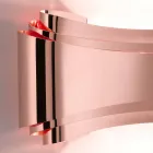 Selene Ionica wall lamp made in Italy, 30x10 H16cm, glass and steel Viadurini