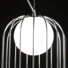 Selene Kluvì blown glass pendant lamp Ø19 H 27 / 150cm Viadurini