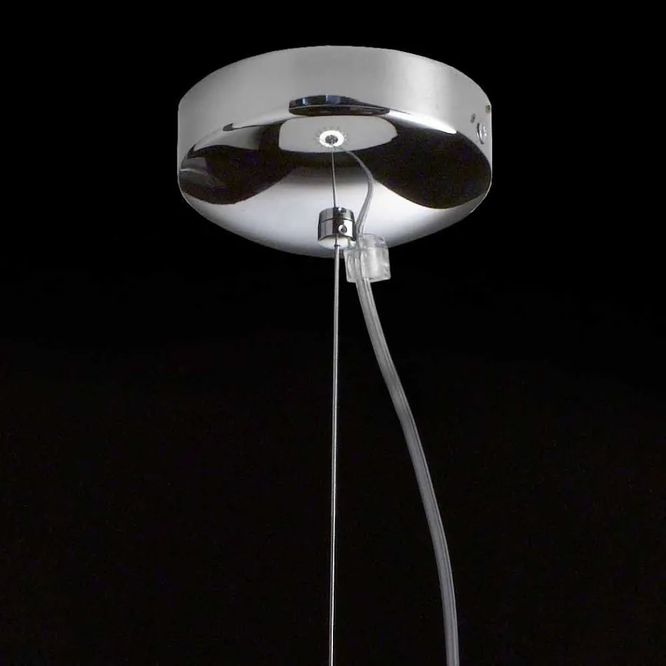 Selene Kluvì blown glass pendant lamp Ø19 H 27 / 150cm Viadurini