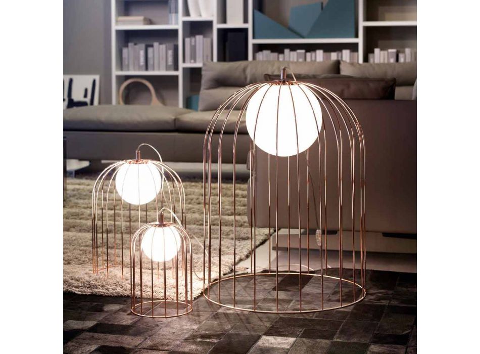 Selene Kluvì design table lamp in blown glass Ø54 H 70cm Viadurini