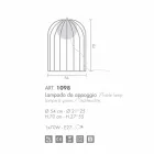 Selene Kluvì design table lamp in blown glass Ø54 H 70cm Viadurini